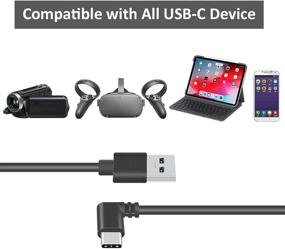 img 3 attached to 🔌 16-футовый Зарядный USB-кабель USB Type C для связи Oculus Quest 2, с быстрой зарядкой на 100 Вт и передачей данных на 5 ГБ/с для игрового ПК и всех устройств USB-C - совместим с Oculus Quest 2, Quest 1.