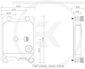 img 2 attached to Улучшенный водоблок EKWB для процессора Threadripper – EK-Quantum Velocity (цифровая RGB-подсветка) – RGB/никель/плекси