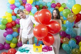 img 3 attached to 🎈 Bunch O Balloons Self-Sealing Party Balloons with Portable Electric Air Pump - 40 Self-Sealing Gold Latex Balloons for Celebrations: A Zuru Balloon Bundle