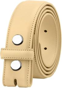 img 4 attached to Falari Replacement Genuine Leather Without Men's Accessories in Belts