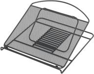 🖥️ safco products 2161bl onyx mesh laptop stand: enhancing ergonomics in sleek black design logo