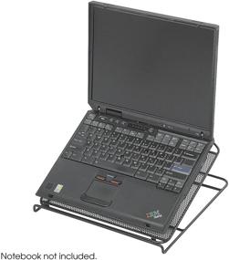 img 1 attached to 🖥️ Safco Products 2161BL Onyx Mesh Laptop Stand: Enhancing Ergonomics in Sleek Black Design