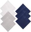 yec0206 white soild cotton handkerchiefs men's accessories for handkerchiefs logo