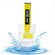 🌊 ph meter water quality tester for food brewing hydroponics aquarium ro system pools, 0-14ph auto temp compensation 0.01ph accuracy, 0-60 celsius, 3-pack w/ calibration solution - digital logo