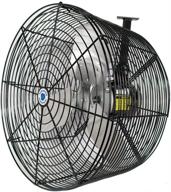 🌱 usa made 20" deep guard greenhouse circulation fan by schaefer vk20-b - horizontal airflow, 1/3 hp, 5470cfm, t-shape mount included - black логотип