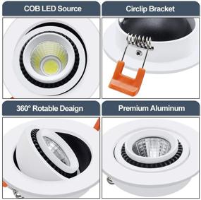 img 1 attached to 💡 Recessed Dimmable LED Downlight - Equivalent Spotlight