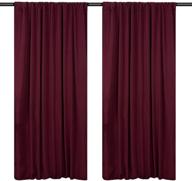 🎃 burgundy backdrop curtain drapes: stunning 10ft x 10ft halloween photography backdrop for unforgettable wedding, birthday, and party events decoration logo