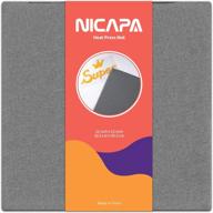 🔥 nicapa 12x12 inch heat press mat: perfect craft heating transfer vinyl htv ironing with cricut easypress/easypress 2 - insulation, efficiency, and precision! logo