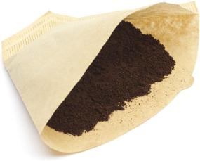 img 2 attached to High-Quality No. 4 Brown Cone Coffee Filters (100 Count) by Beyond Gourmet: Best Brewing Experience!