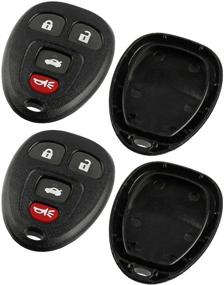 img 2 attached to 🔑 2-Pack Key Fob Keyless Entry Remote Shell Case & Pad for Buick Allure Lacrosse/Chevy Cobalt Malibu/Pontiac G5 G6 Grand Prix Solstice/Saturn Aura Sky