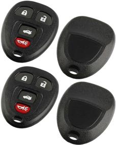 img 1 attached to 🔑 2-Pack Key Fob Keyless Entry Remote Shell Case & Pad for Buick Allure Lacrosse/Chevy Cobalt Malibu/Pontiac G5 G6 Grand Prix Solstice/Saturn Aura Sky