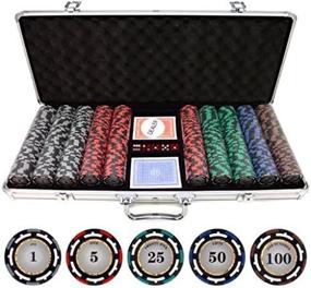 img 4 attached to 🃏 Enhance Your Poker Game with JP Commerce 500 Piece Z-Pro Clay Poker Chips