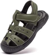 👣 hobibear kids' closed toe sandals: durable water shoes for summer adventures! logo