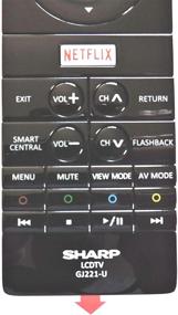 img 1 attached to 📺 Enhanced Control for Sharp GJ221-U LCD 4K TV with this Remote