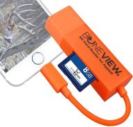 📸 enhanced trail camera viewer for iphone: corded sd memory card reader plays video & photo on latest apple ios ipad and iphone models logo
