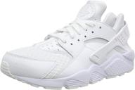 stylish and lightweight nike huarache white platinum running shoes for men логотип