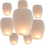 🏮 20 pack biodegradable sky lanterns – eco-friendly chinese paper lanterns for wedding, new year, birthday party celebration логотип