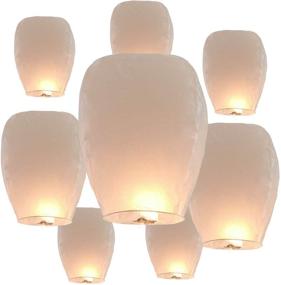 img 4 attached to 🏮 20 Pack Biodegradable Sky Lanterns – Eco-friendly Chinese Paper Lanterns for Wedding, New Year, Birthday Party Celebration