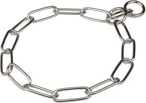 img 1 attached to 🐾 Herm Sprenger Fur Saver Collar - 1/6 inch Link Diameter: Chrome Plated Steel Quality