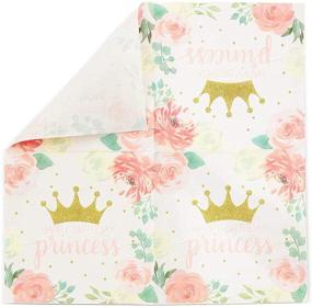 img 3 attached to Colorful Party Must-Have: Pink Princess Paper Napkins for Kids Birthday Party (6.5 x 6.5 In, 100 Pack)