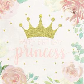 img 2 attached to Colorful Party Must-Have: Pink Princess Paper Napkins for Kids Birthday Party (6.5 x 6.5 In, 100 Pack)