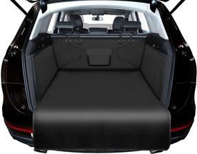 img 4 attached to 🐾 Alfheim Cargo Liner for Dogs: Non-slip Waterproof Pet Boot Liner - Tear-Resistant Trunk Cover Mat for Car Truck SUV, Black