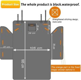 img 1 attached to 🐾 Alfheim Cargo Liner for Dogs: Non-slip Waterproof Pet Boot Liner - Tear-Resistant Trunk Cover Mat for Car Truck SUV, Black