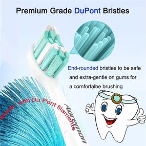 img 2 attached to 🦷 Aoremon 8-Pack Replacement Toothbrush Heads for Philips Sonicare: Compatible with HX9023/65 and Snap-on Electric Toothbrushes (White)