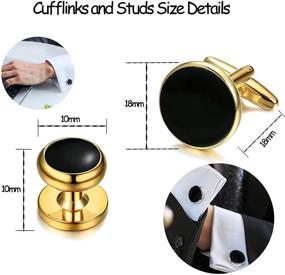 img 2 attached to 👔 ORAZIO Classic Cufflinks for Business and Wedding Events: Enhancing Style and Elegance