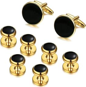 img 4 attached to 👔 ORAZIO Classic Cufflinks for Business and Wedding Events: Enhancing Style and Elegance