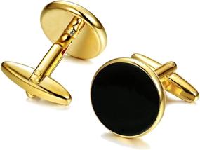 img 1 attached to 👔 ORAZIO Classic Cufflinks for Business and Wedding Events: Enhancing Style and Elegance