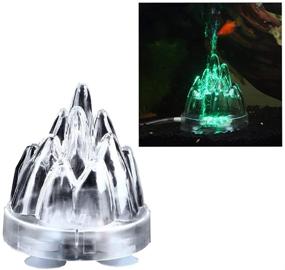 img 1 attached to Londafish Aquarium Light Fish Tank Bubble Light Volcano Decoration Light For Aquarium (White Shell Green Light)