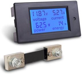 img 4 attached to 💡 MICTUNING Цифровой дисплей амперметра вольтметра мультиметра постоянного тока 6,5-100 В 0-100A Volt Watt Power Energy Meter Blue + 100A 75 мВ шунт