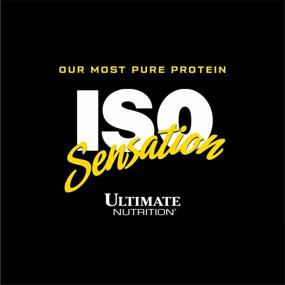 img 1 attached to Ultimate Nutrition Iso Sensation 93: High-Quality Chocolate Fudge Flavored Whey Protein Isolate Powder with Glutamine | Low Carb Protein Shakes, Keto Friendly | 5 lb | 30g Protein
