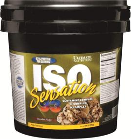 img 2 attached to Ultimate Nutrition Iso Sensation 93: High-Quality Chocolate Fudge Flavored Whey Protein Isolate Powder with Glutamine | Low Carb Protein Shakes, Keto Friendly | 5 lb | 30g Protein