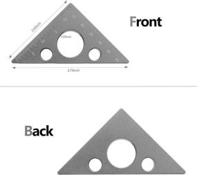 img 3 attached to Versatile Aluminum Triangle Carpenters Woodworking Tool: Multiple Functions for Precision Woodwork