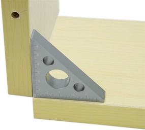 img 1 attached to Versatile Aluminum Triangle Carpenters Woodworking Tool: Multiple Functions for Precision Woodwork