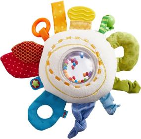 img 3 attached to 🌈 HABA Rainbow Round Teether Cuddly - Interactive Soft Toy with Rattle & Teething Features