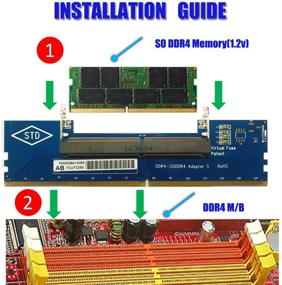 img 2 attached to 💻 Конвертер для настольного компьютера: адаптер карты Laptop SO DIMM на настольную память DDR4 RAM