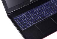 🔵 blue tpu keyboard cover for msi gs76, gp76, gp65, gl65, ge65, ge75, gl75, gs75, gf75, ws75, we75, gp75, gt76, ge76, ge73vr, gs73, gt73, gt73vr, ge63, gl63 raider, and creator 17m series gaming laptops logo