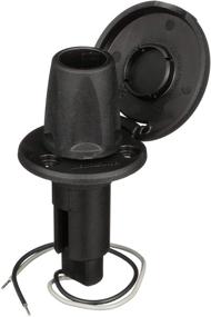img 3 attached to 🔦 Attwood LightArmor 910R2PB-7 Round Plug-in Light Base — All-Around Pole Light, 2-Pin, Black Composite Cover