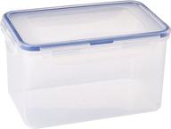 🍪 locknlock easy essentials food storage containers, bpa free, rectangle - 8 cup capacity for cookies, clear & airtight логотип