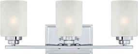 img 4 attached to Westinghouse Lighting 63438B Hansen 3-Light Chrome Indoor Wall Fixture