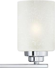 img 3 attached to Westinghouse Lighting 63438B Hansen 3-Light Chrome Indoor Wall Fixture