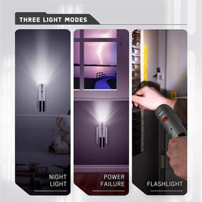 img 3 attached to Star Wars Lightsaber Power Failure LED Night Light: Color Changing, Rechargeable, Plug-in - Collector’s Edition. Ideal for Bathroom, Nursery, Emergency