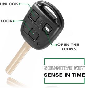 img 1 attached to 🔑 Keyless Entry Remote Key Fob Compatible with Lexus ES300 (2002-2003), GS300 (1997-2005), GS400 (1998-2000), GS430 (2001-2005), IS300 (2001-2005), and LS400 (1998-2000) - Part Number: HYQ1512V, 89785-50031.