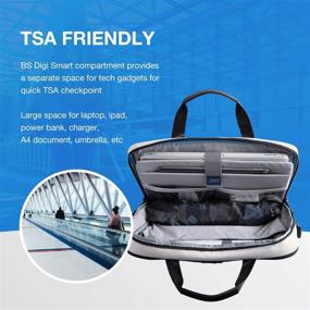 img 3 attached to 🎒 Laptop Bag - BAGSMART 15.6 Inch Laptop Case for Men and Women - Perfect Computer Bag for Work, Business, and Travel