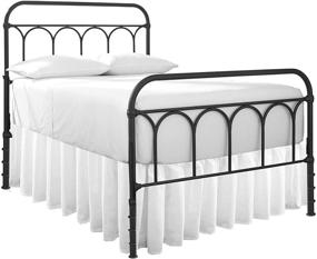 img 4 attached to 🛏️ White Queen Ruffled Bed Skirt - 16" Drop 100% Microfiber Soft, Sheen & Luxurious Look - Dust Ruffle with Split Corners - High-Quality Bed Skirts