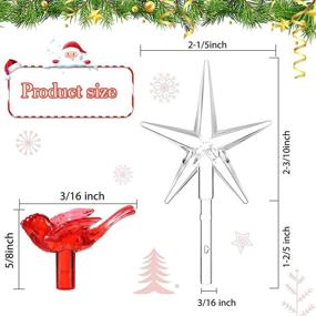 img 3 attached to Plastic Christmas Replacement Ceramic Decorations Seasonal Decor for Trees