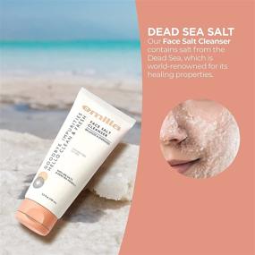 img 1 attached to Emilia Face Salt Cleanser: Acne Face Wash Dead Sea Salt Scrub for Deep Spa Facial - Energizing, Exfoliating, and Paraben-Free!